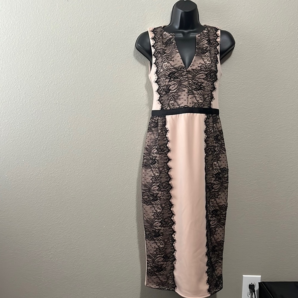 COPY - ASOS blush lace dress NWT